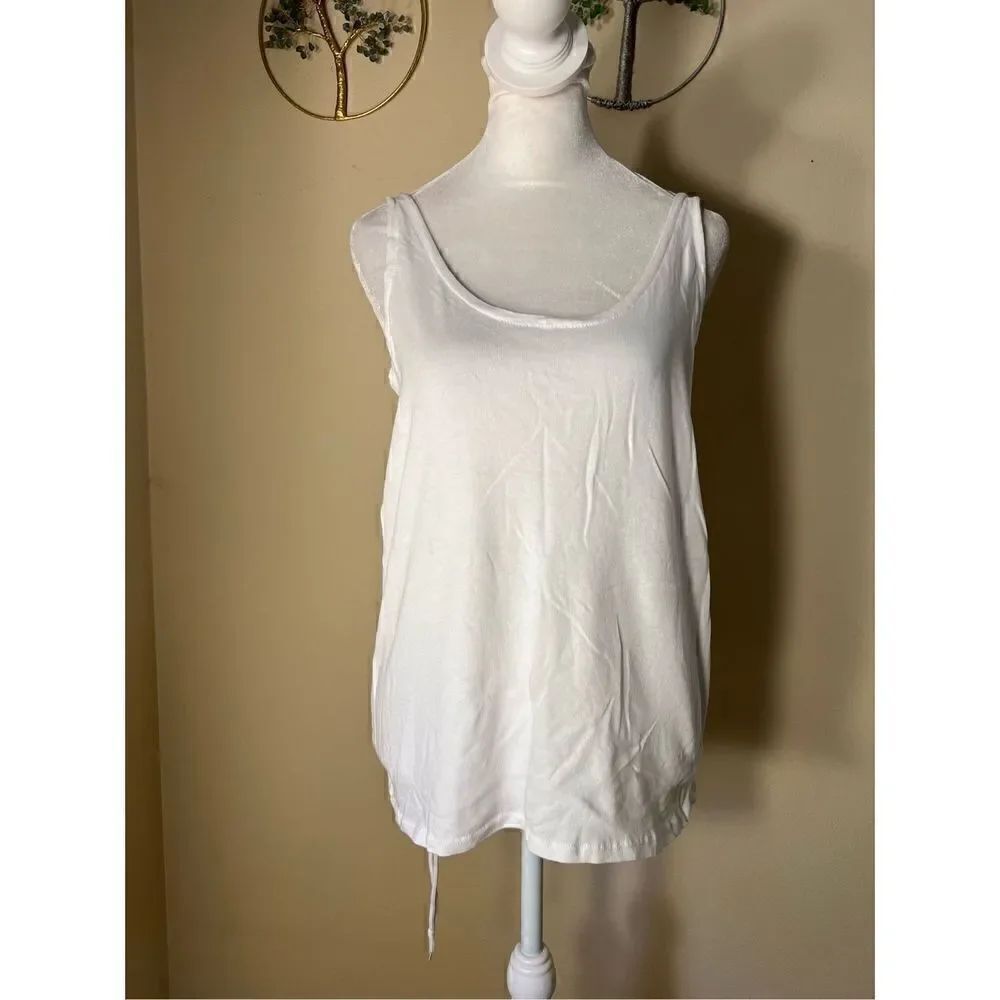 NWT! Chaser White Strappy Tank Top Medium